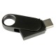 221401-32 BOLKAR SİYAH 32 GB MİNİ TYPE-C OTG METAL USB BELLEK