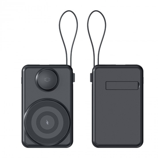 225501 KAYABEYİ 10.000 MAH SİYAH MAGSAFE  ve  WIRELESS POWERBANK