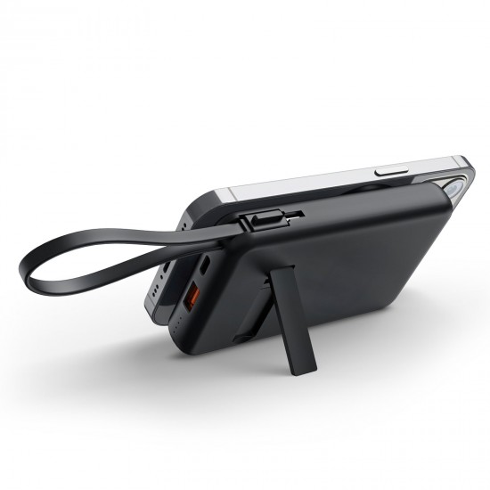 225501 KAYABEYİ 10.000 MAH SİYAH MAGSAFE  ve  WIRELESS POWERBANK