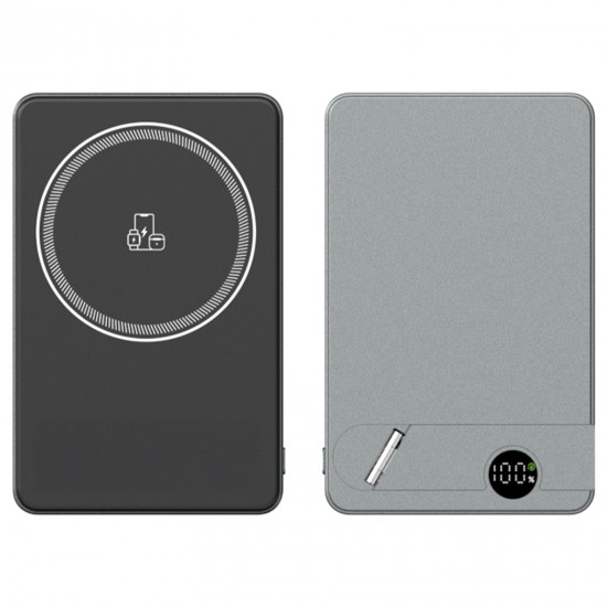 225601 KİLYOS 10.000 MAH SİYAH MAGSAFE  ve  WIRELESS STANDLI POWERBANK