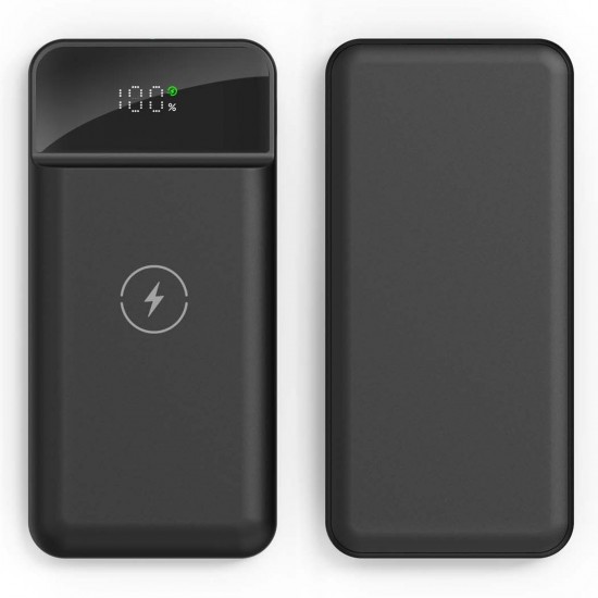 233001 ÜZÜMLÜ 10.000 MAH SİYAH WIRELESS POWERBANK