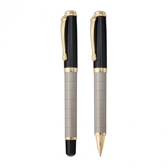 247520 ÇAYGÖREN GÜMÜŞ İKİLİ KALEM SETİ