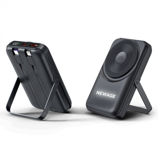 259301 KÜÇÜKLER 10.000 MAH SİYAH MAGSAFE  ve  WIRELESS POWERBANK