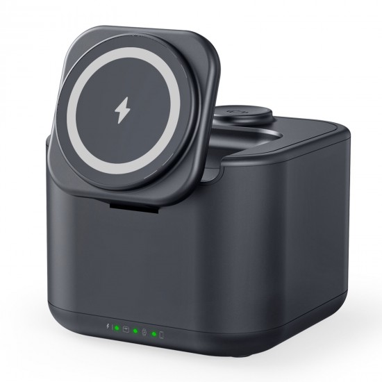 266101 LOTUS SİYAH HOPARLÖR VE WIRELESS SARJ STANDI