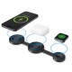 267201 KERVAN SİYAH 3 LÜ WIRELESS ŞARJ STANDI