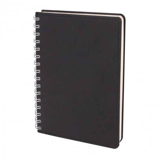 300801 BATIKENT SİYAH SPİRALLİ TARİHSİZ DEFTER (15X21 CM)