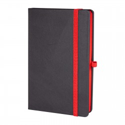 301604 TUNALI KIRMIZI TARİHSİZ DEFTER (13X21 CM)