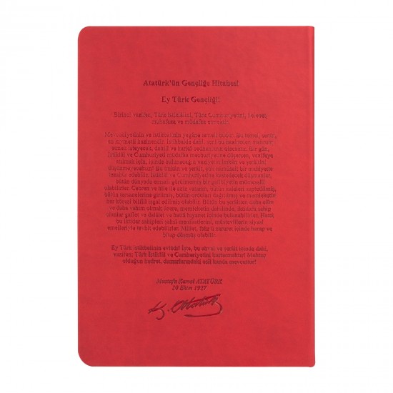 302104 ATATÜRK TARİHSİZ DEFTER (17X24 CM)