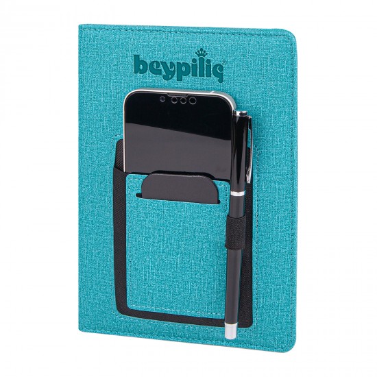 302623 MEŞRUTİYET TURKUAZ TARİHSİZ DEFTER (15X21 CM)