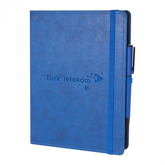 303105 SÖĞÜTÖZÜ LACİVERT SPİRALLİ TARİHSİZ DEFTER (17X24 CM)