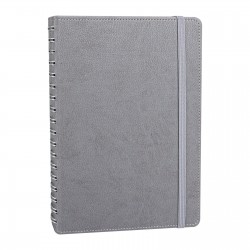 303122 SÖĞÜTÖZÜ GRİ SPİRALLİ TARİHSİZ DEFTER (17X24 CM)