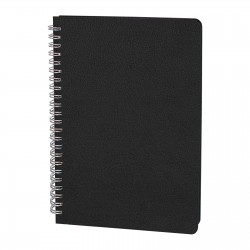 306201 AKYURT SİYAH SPİRALLİ TARİHSİZ DEFTER (13X21 CM)