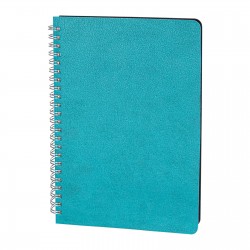 306223 AKYURT TURKUAZ SPİRALLİ TARİHSİZ DEFTER (13X21 CM)