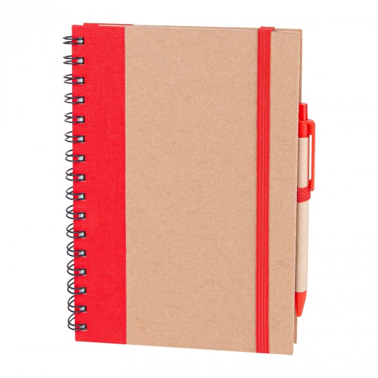306304 PURSAKLAR KIRMIZI SPİRALLİ TARİHSİZ DEFTER (15X21 CM)