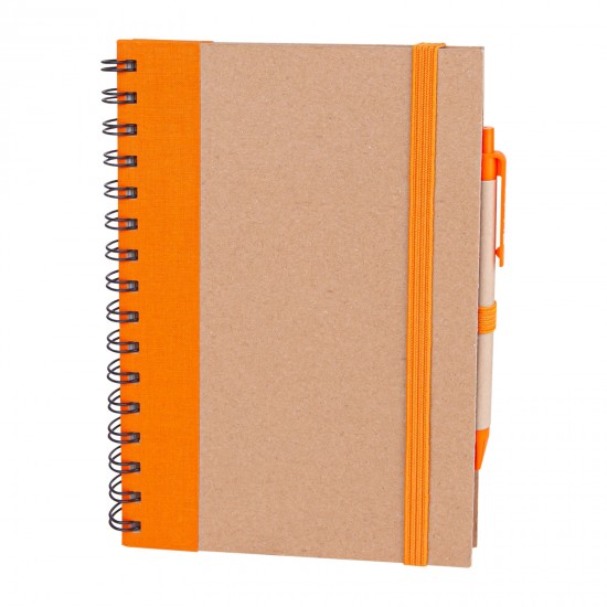 306316 PURSAKLAR TURUNCU SPİRALLİ TARİHSİZ DEFTER (15X21 CM)