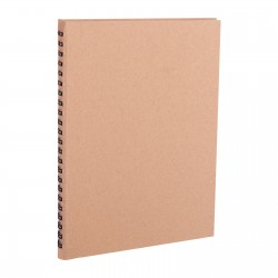 306518 BASINEVLERİ KRAFT SPİRALLİ TARİHSİZ DEFTER (15X21 CM)