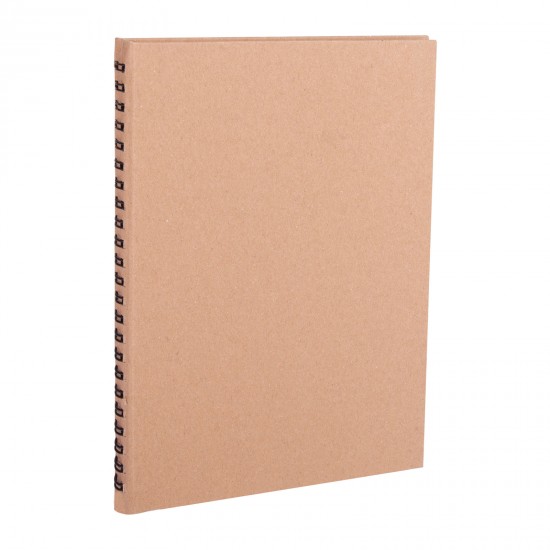 306518 BASINEVLERİ KRAFT SPİRALLİ TARİHSİZ DEFTER (15X21 CM)