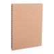 306518 BASINEVLERİ KRAFT SPİRALLİ TARİHSİZ DEFTER (15X21 CM)