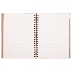 306518 BASINEVLERİ KRAFT SPİRALLİ TARİHSİZ DEFTER (15X21 CM)