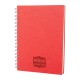 306804 ALTINDAĞ KIRMIZI KARELİ SPİRALLİ TARİHSİZ DEFTER (17X24 CM)