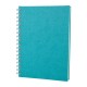 306823 ALTINDAĞ TURKUAZ KARELİ SPİRALLİ TARİHSİZ DEFTER (17X24 CM)