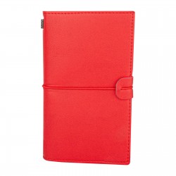 310004 KUĞULU KIRMIZI TARİHSİZ DEFTER (11,5X20 CM)