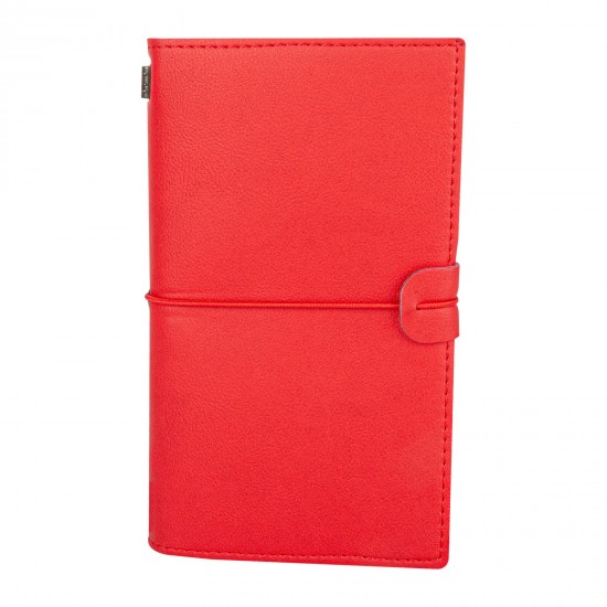 310004 KUĞULU KIRMIZI TARİHSİZ DEFTER (11,5X20 CM)