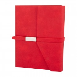 310204 MOGAN KIRMIZI TARİHSİZ DEFTER (15x21 CM)