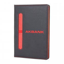 310404 EYMİR KIRMIZI TARİHSİZ DEFTER (15x21 CM)