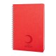 310604 PLEVNE KIRMIZI KARELİ TARİHSİZ SPİRALLİ DEFTER (20x28 CM)