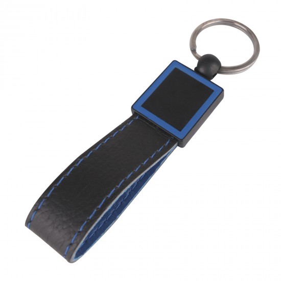 336005 KAÇKAR LACİVERT DERİ ANAHTARLIK