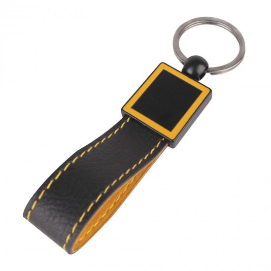 336006 KAÇKAR SARI DERİ ANAHTARLIK