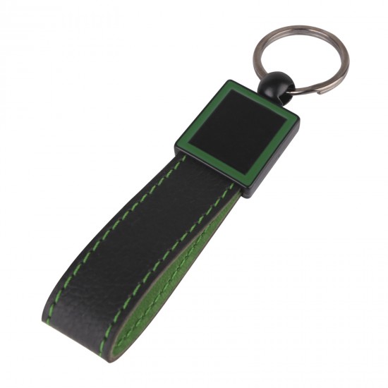 336010 KAÇKAR YEŞİL DERİ ANAHTARLIK