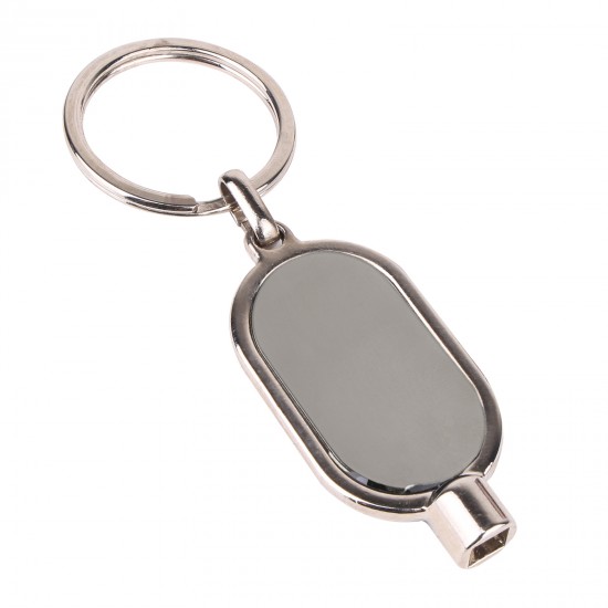 336420 PETEK GÜMÜŞ ÇİFT YÖN PURJÖRLÜ METAL ANAHTARLIK