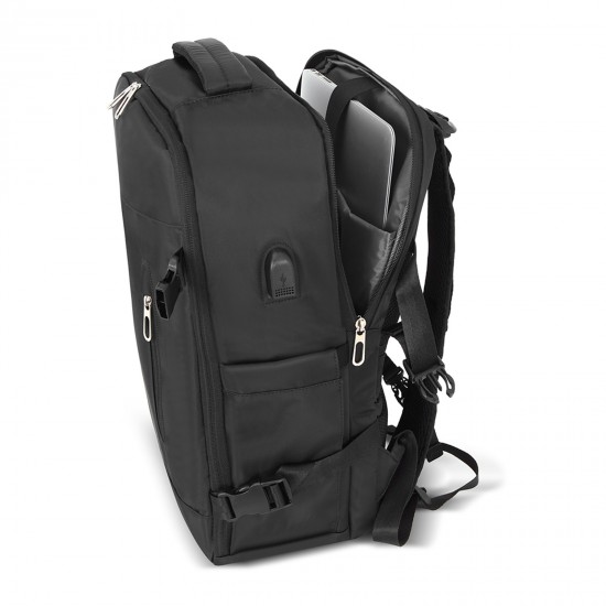 404601 GEZGİN SİYAH LAPTOP BÖLMELİ SIRT ÇANTASI