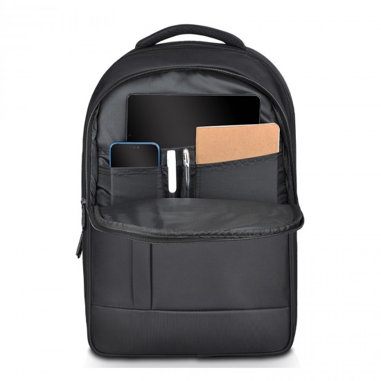 405101 SERÜVEN SİYAH LAPTOP BÖLMELİ SIRT ÇANTASI