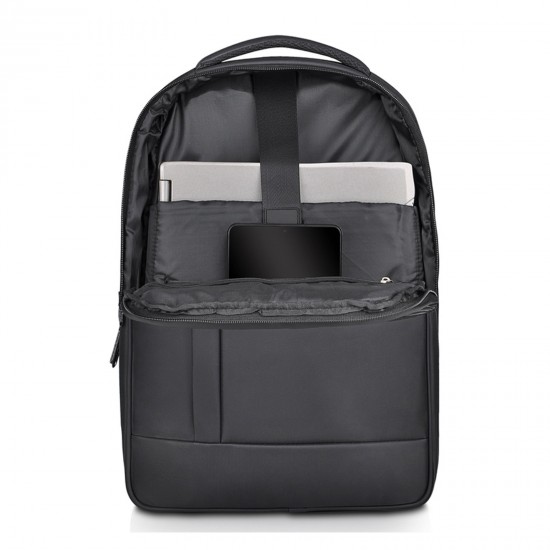 405101 SERÜVEN SİYAH LAPTOP BÖLMELİ SIRT ÇANTASI