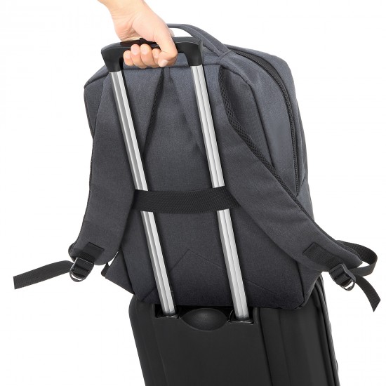 406401 REVAN SİYAH LAPTOP BÖLMELİ SIRT ÇANTASI