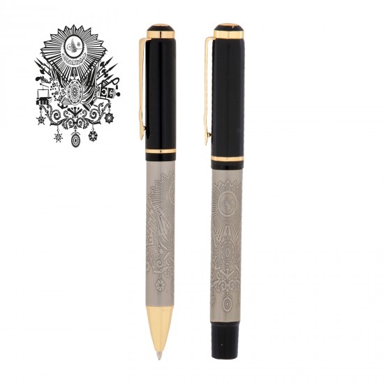 4150OS SİLOPİ OSMANLI KABARTMALI İKİLİ KALEM SETİ