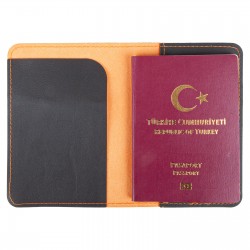 460116 PASAPORTLUK TURUNCU DERİ