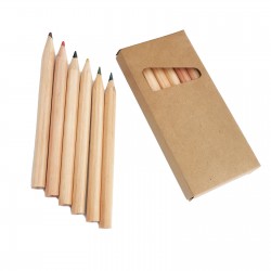 465118 YEŞİLLİ 6 LI  NATUREL YARIM BOY BOYAMA SETİ 