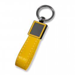 475206 BEYSEKİ SARI METAL - DERİ ANAHTARLIK