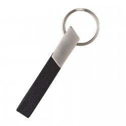 476401 SİNGAN SİYAH METAL - DERİ ANAHTARLIK