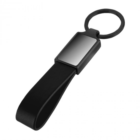 476801 KARAYEL SİYAH METAL-DERİ ANAHTARLIK