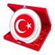 485604 HİLAL YUVARLAK BAYRAK PLAKET