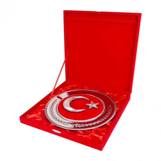 485604 HİLAL YUVARLAK BAYRAK PLAKET