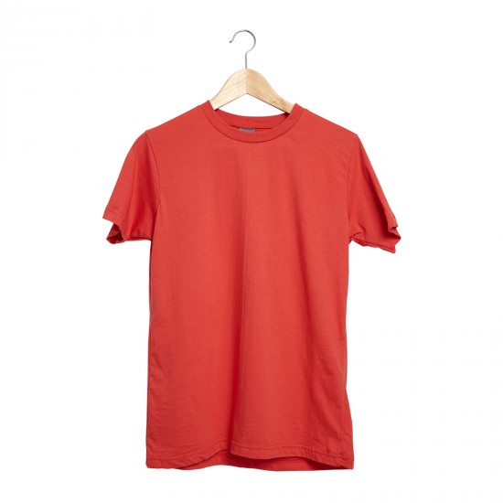 488704-XL GARDENYA KIRMIZI XL SIFIR YAKA TİŞÖRT