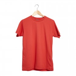 488704-XXL GARDENYA KIRMIZI XXL SIFIR YAKA TİŞÖRT