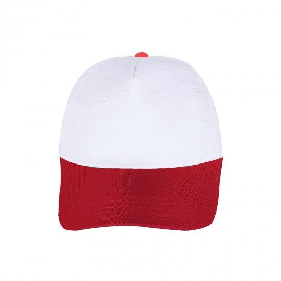 489437 PAPATYA BEYAZ-KIRMIZI POLYESTER ŞAPKA
