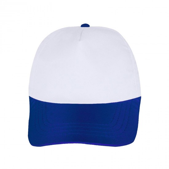 489442 PAPATYA BEYAZ-SAKS MAVİ POLYESTER ŞAPKA
